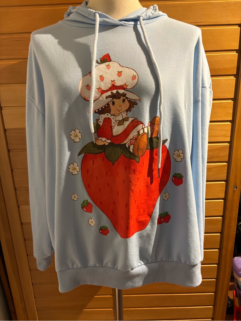 Light Blue Strawberry Shortcake Hoodie